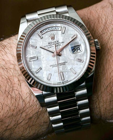 rolex day date 40 case thickness|40 mm rolex date just.